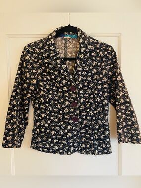 VINTAGE dELiA*s Corduroy Floral Jacket